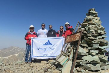 قله خلنو ; صعود گروه سامان در خروش برفاب ها